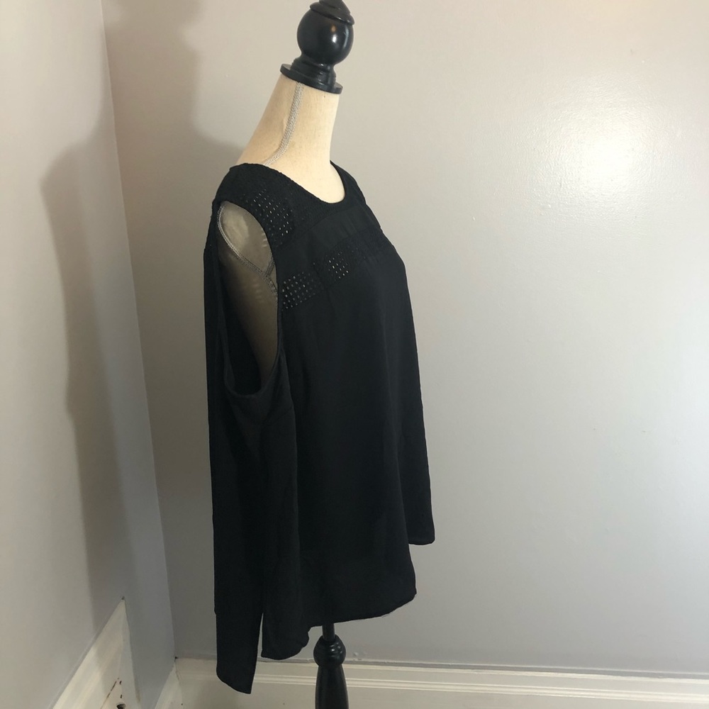NWT MICHAEL by Michael Kors Black Hi-Lo Top 3X